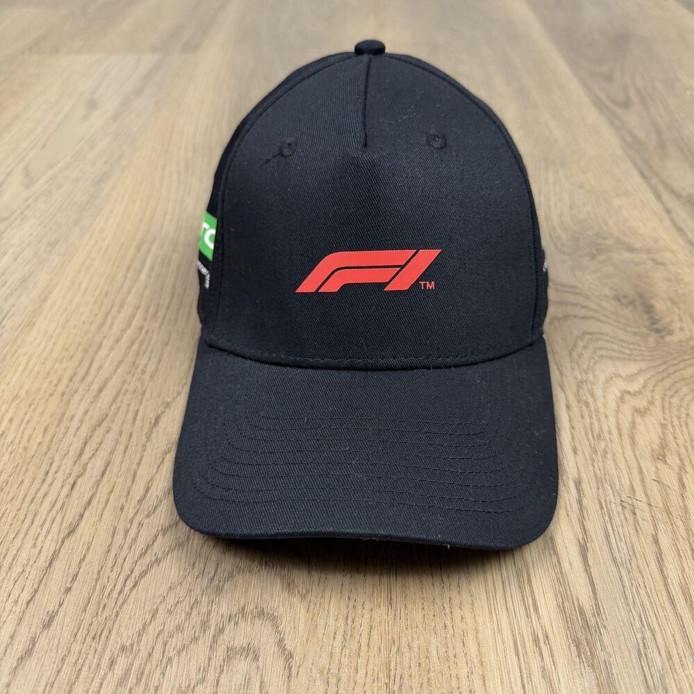 Formula 1 Hat Cap Strap Back Mens One Size Black F1 Racing Aramco Official